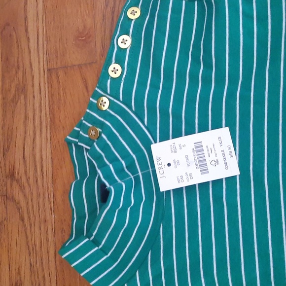 NWT J Crew striped mockneck top - Picture 2 of 5